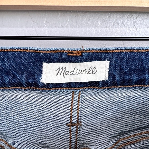 Madewell Stretch Denim High-Waist Mini Skirt Size 26/2/4 Hayson Medium Wash - Picture 9 of 10